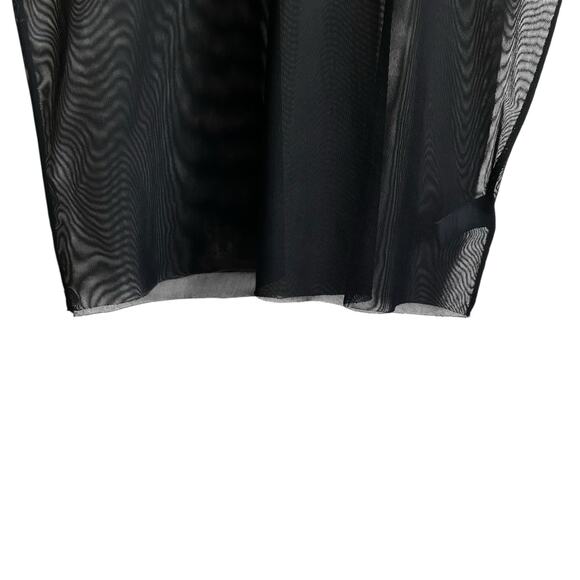 Silence  + Noise Women Top XS Black Sheer Mesh Y2K Retro Rave Grunge Clubwear‎ - Picture 4 of 8